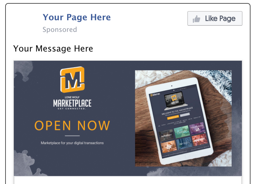 Marketplace Intranet Banner/Digital Ad: Now Open