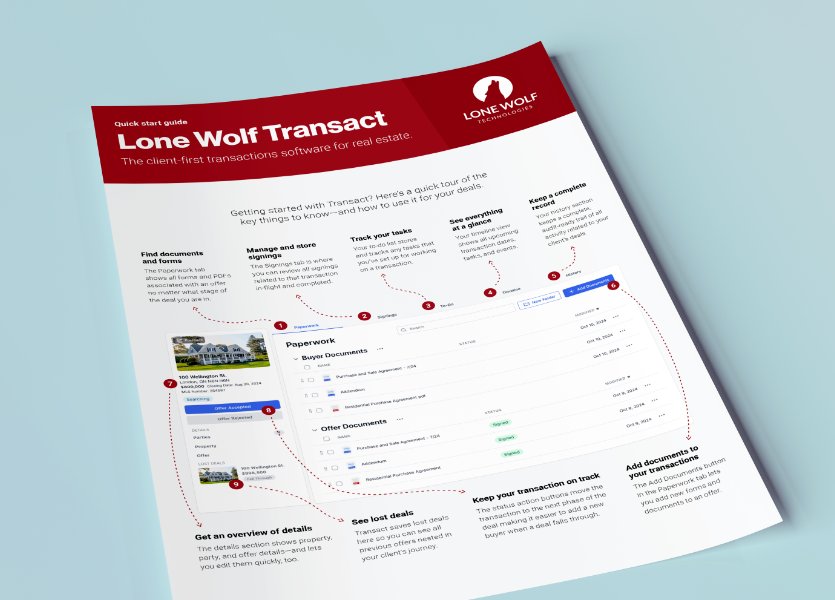 Lone Wolf Transact quick start guide