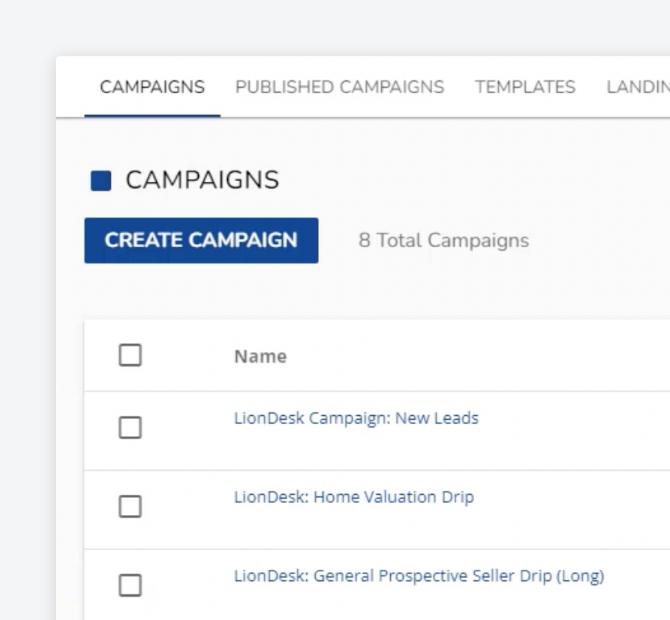 Lone Wolf Leads+ campaigns product screenshot