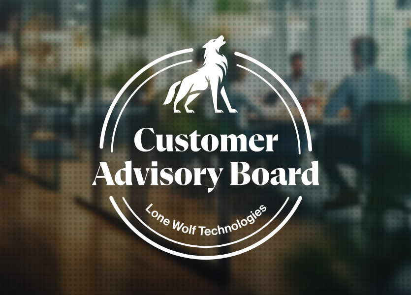 Lone Wolf Customer advisory board logo badge